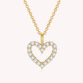 18K Gold Diamond Solitaire Pendant Necklace